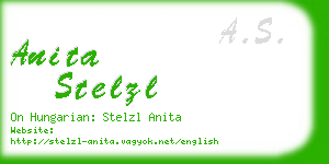 anita stelzl business card